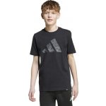 adidas CAMO TEE Chlapecké triko, černá, – Sleviste.cz