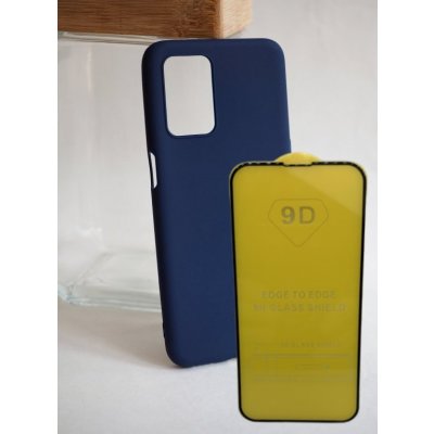 Case mates pouzdro Realme balíček silikonový kryt + tvrzené sklo tyrkysová, Realme Realme 8 5G, Ochranné sklo – Sleviste.cz