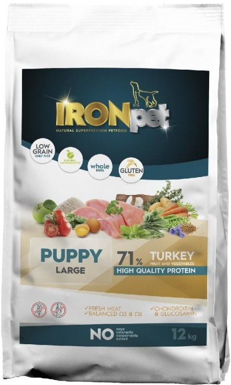 IRONpet Turkey Puppy Large 12 kg