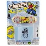 Skateboard prstový šroubovací s rampou plast 10cm asst mix barev na kartě – Zboží Dáma