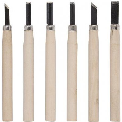 KREATOR dláta mini na dřevo sada 6ks KRT461001 – Zboží Dáma