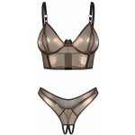 Obsessive Sexy komplet Soranna otevřený klín Zlatá – Zboží Dáma