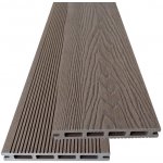WPC Dřevoplastová terasová prkna 21 x 145 x 4000 mm Coffee 3D – Sleviste.cz