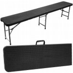 Malatec 12282 Zahradní skládací cateringová lavice 180 cm černá – Zboží Dáma