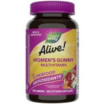 Natures Way Alive! gumový Multivitamin pro ženy s bórem, ovocem a zeleninou 60 gumáků – Hledejceny.cz