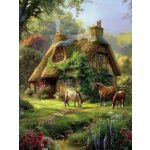 Norimpex Diamantové malování Lesní chata 30 x 40 cm – Hledejceny.cz