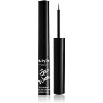 NYX Tekuté oční linky metalické Professional Makeup hnědé 3,5 ml – Zboží Dáma