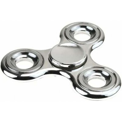 Fidget Spinner metalický stříbrný – Zboží Mobilmania