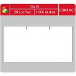 S&K LABEL Etikety cenové S&K 37 x 19 Contact obdélník bílé 1000 ks – Sleviste.cz