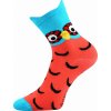 Fuski Boma ponožky 3D sova oranžová