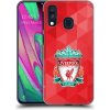 Pouzdro a kryt na mobilní telefon Samsung Pouzdro Head Case Samsung Galaxy A40 ZNAK LIVERPOOL FC OFFICIAL GEOMETRIC RED