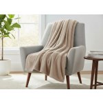 Mybesthome přehoz na křeslo sedačku LOREN béžová 70 x 160 cm – Zboží Dáma