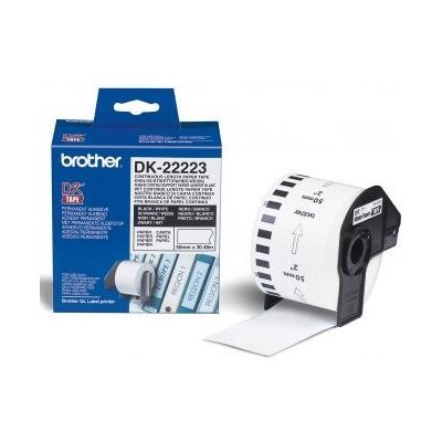 Brother DK-22223, 50mm x 30,48m, papírové štítky, bílé – Hledejceny.cz