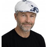 Fiebig Headwear since 1903 Pánská letní lněná bekovka driver cap s květinovým vzorem bílá – Hledejceny.cz