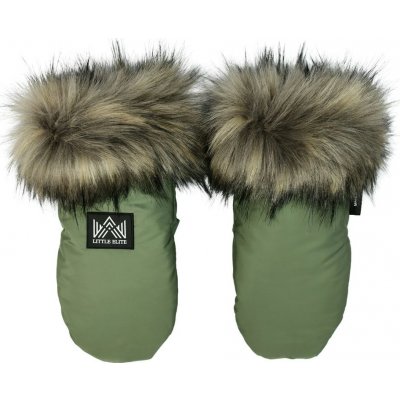 Little Elite Rukavice KHAKI – Zboží Dáma