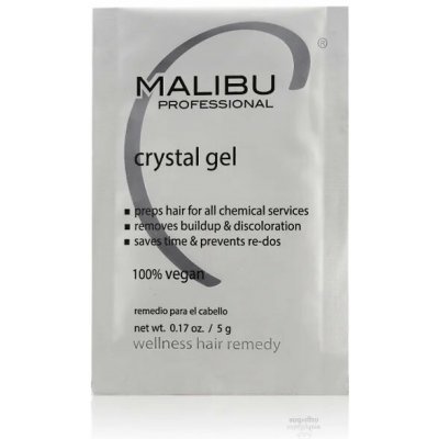 Malibu C Crystal Gel Krystalky pro odstranění nánosů minerálů na vlasech 12 x 5 g – Zboží Dáma