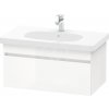 Koupelnový nábytek Duravit DuraStyle - Umyvadlová skříňka 398x800x453 mm, 1 zásuvka, lesklá bílá DS638402222