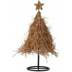 Vánoční stromek z přírodního ratanu na kovovém stojanu – 25*25*64 cm - J-Line by Jolipa – Hledejceny.cz