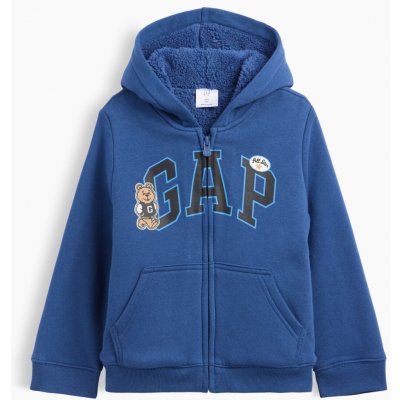 GAP Baby sherpa mikina Tmavě modrá – Zboží Mobilmania