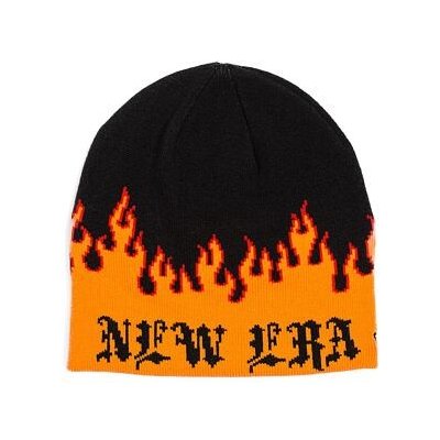 New Era Knit Thin Flame Skull Knit orange – Zboží Mobilmania