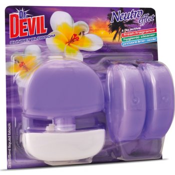 Dr. Devil Neutro Effect WC tekutý blok Sunset Blossom 3 x 55 ml