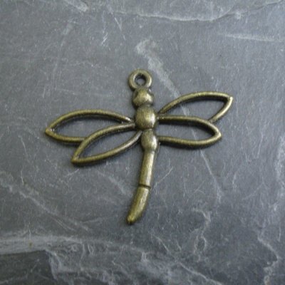 Přívěsek vážka 32x27 mm - starobronzová - 1 ks – Hledejceny.cz