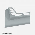 Den Braven Balkónový profil rohový hnědý RAL 8070 2m – Sleviste.cz