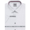 Pánská Košile AMJ Comfort fit košile s krátkým rukávem světle šedá se vzorem