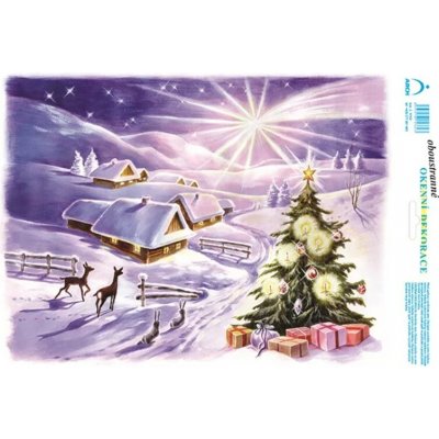 ARCH Vánoční adhez. nálepky 25x35 - Barevné vánoční krajiny 7073 – Hledejceny.cz
