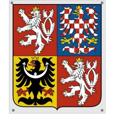 Smaltovaný velký státní znak ČR - 30 x 36 cm – Hledejceny.cz