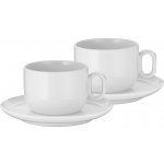 WMF Bílé porcelánové šálky v sadě na cappuccino Barista 2 x 160 ml – Zboží Mobilmania