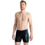 Arena Men's Swim Mid Jammer Graphic Black plavky – Zboží Dáma