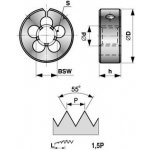 Bučovice Tools Závitová čelist W3/8"x16z HSS stř. stavitelná 1 1/2"(38,1mm) BS-1 - BU441-380D – Zboží Mobilmania