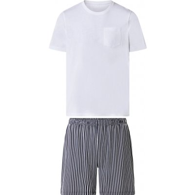 esmara Men pánské pyžamo bílá / navy modrá – Zboží Dáma