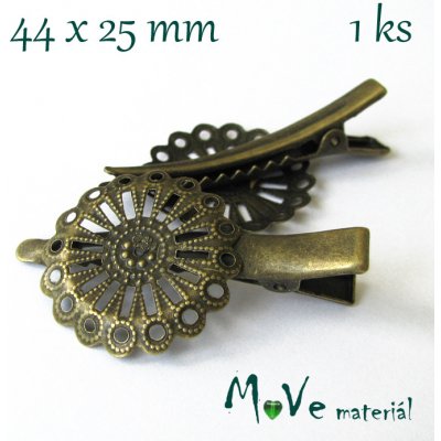 Vlasová spona filigrán 44mm staromosaz – Hledejceny.cz