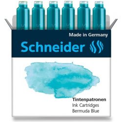 Schneider Inkoustové bombičky Schneider 6 ks oceánová modrá 6613
