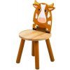 Dětský stoleček s židličkou Tidlo dřevěná židle kravička