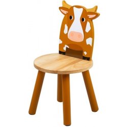 Tidlo dřevěná židle kravička