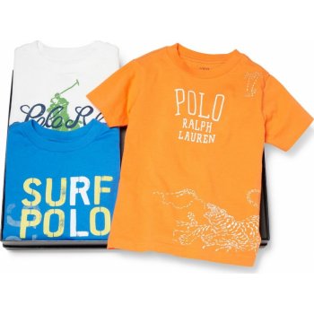 Ralph Lauren trička 3-Piece Gift Set oranžová