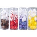 Kraslice plast 12ks 40mm puntík v tubusu, mix barev – Hledejceny.cz