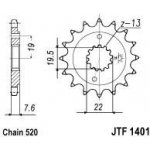 JT Sprockets JTF 1401-14 | Zboží Auto