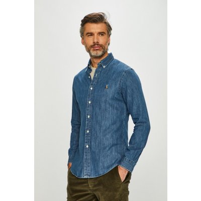 Polo Ralph Lauren košile 710548539001 modrá – Zboží Mobilmania