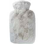 HUGO-FROSCH Termofor Classic s obalem z umělé kožešiny, extra dlouhý vlas – taupe – Zboží Mobilmania