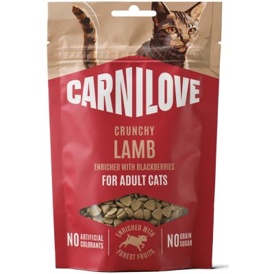 CARNILOVE Cat CRUNCHY Snack Lamb enriched with Blackberries 50 g – Hledejceny.cz