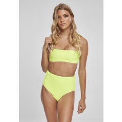 Urban classics Ladies High Waist Bandeau Bikini electriclime