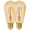 Žárovka Eglo SADA 2x LED Žárovka VINTAGE ST64 E27/6W/230V 2200K