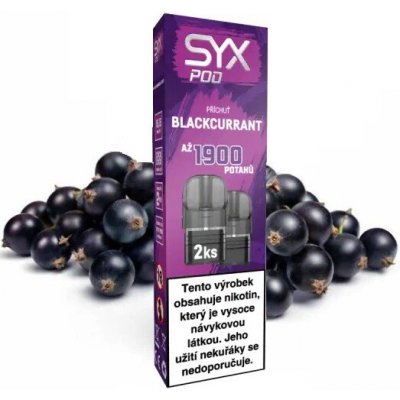 Syx Pod Blackcurrant 16,5 mg 2 x 950 potáhnutí – Hledejceny.cz