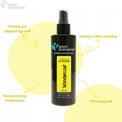 Groom Professional Wondercoat Kondicionér pro rozčesávání srsti 450 ml – Sleviste.cz
