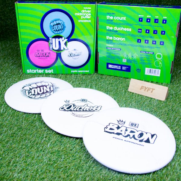 Frisbee Discgolf sada UK Starter Set se třemi disky