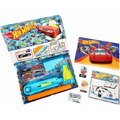 Hot Wheels Celebration Box dárkový set dráha s 6 autíčky – Zboží Mobilmania